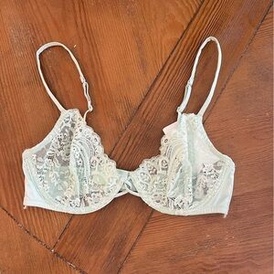 & Other Stories Mint Lace Bra